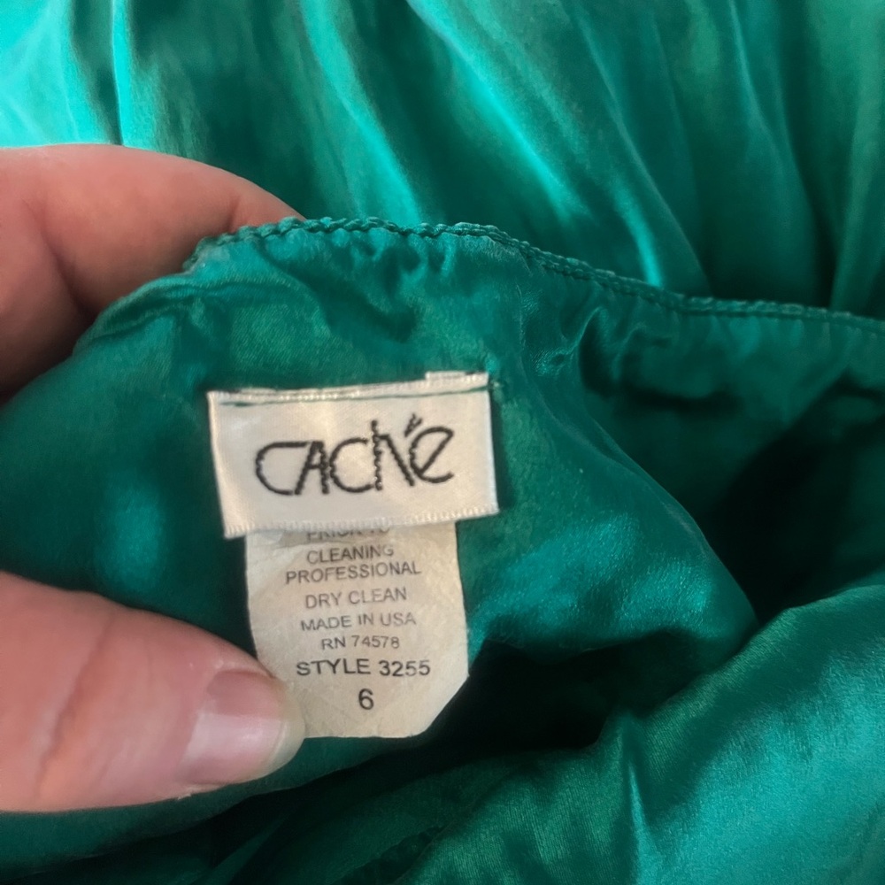 Cache Green Halter High-Low Sundress - Picture 4 of 4